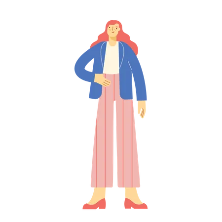 Happy Female  Illustration