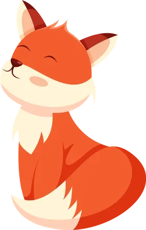 Happy Fox  Illustration