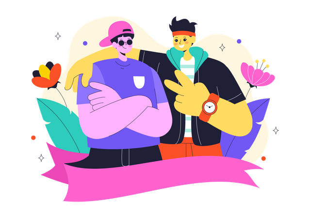Happy Friendship Day  Illustration