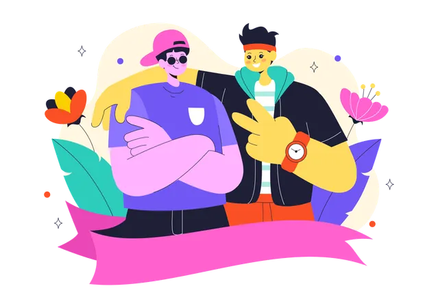 Happy Friendship Day  Illustration