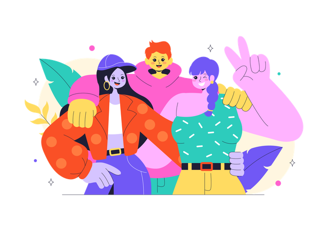Happy Friendship Day  Illustration