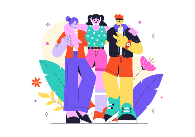 Happy Friendship Day  Illustration
