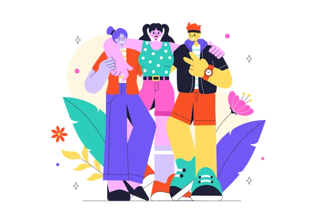 Happy Friendship Day  Illustration