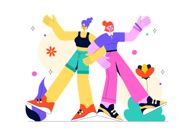 Happy Friendship Day  Illustration