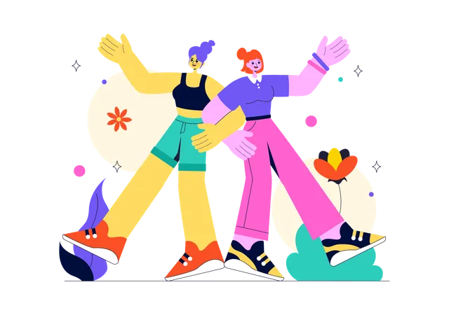 Happy Friendship Day  Illustration