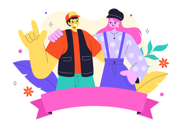 Happy Friendship Day  Illustration