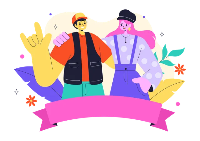 Happy Friendship Day  Illustration