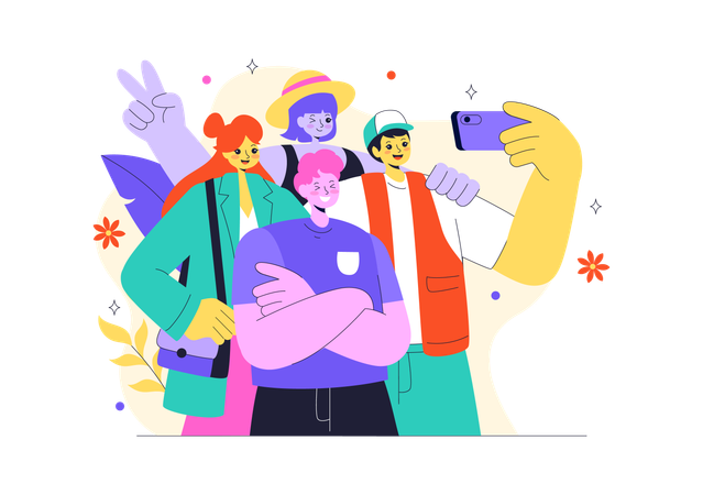 Happy Friendship Day  Illustration