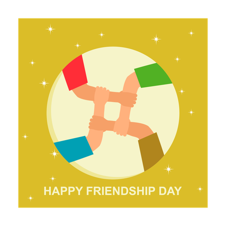 Happy Friendship Day  Illustration