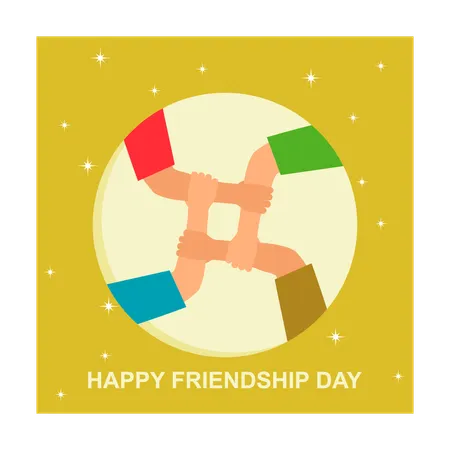 Happy Friendship Day  Illustration