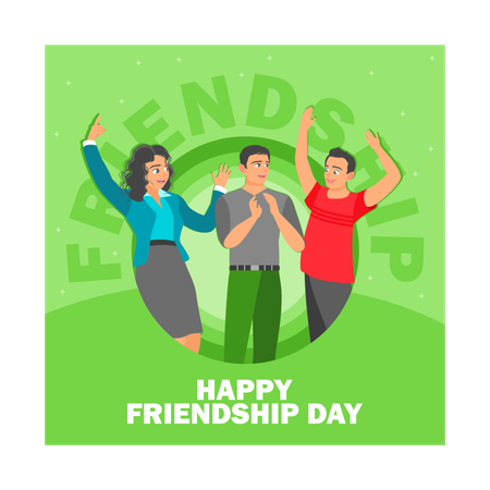 Happy Friendship Day  Illustration