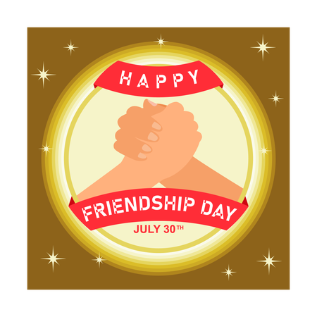 Happy Friendship Day  Illustration