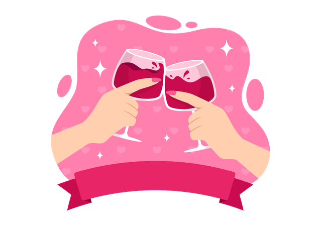 Happy Galentine's Day  Illustration