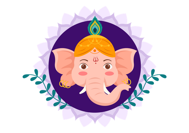 Happy Ganesh Chaturthi  Illustration