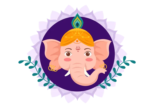 Happy Ganesh Chaturthi  Illustration