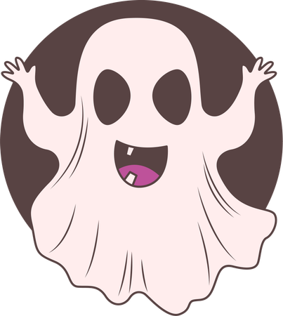 Happy Ghost  Illustration