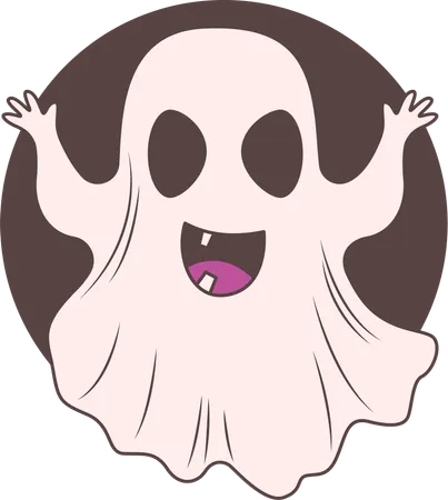 Happy Ghost  Illustration