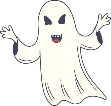 Happy Ghost  Illustration