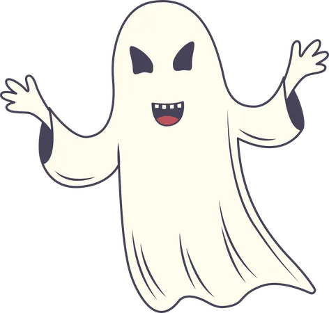 Happy Ghost  Illustration