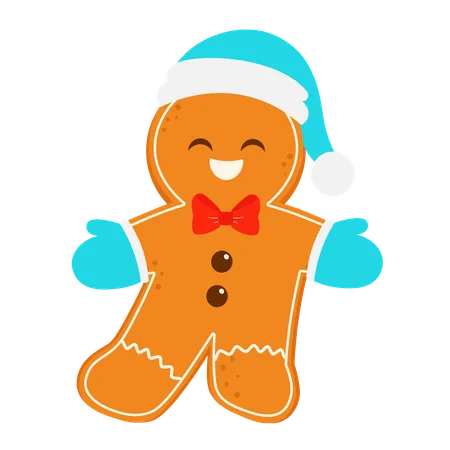 Happy Gingerbread Man  Illustration