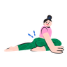 happy yoga day illustration