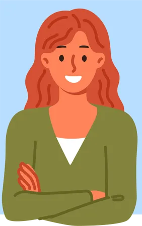 Happy girl  Illustration