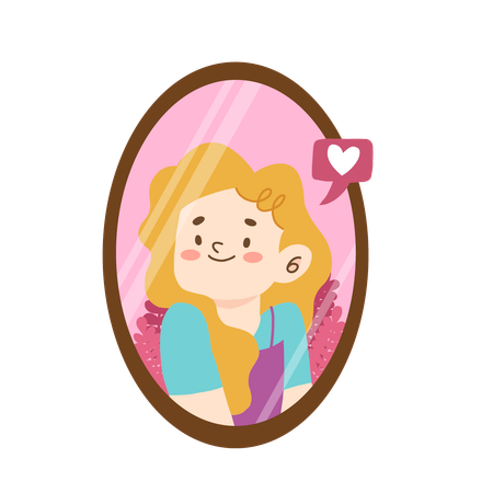 Happy girl  Illustration