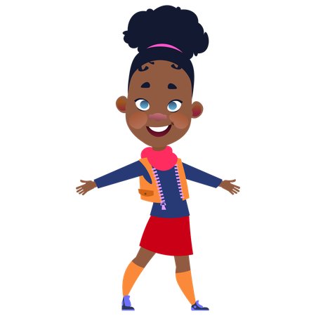 Happy girl  Ilustração