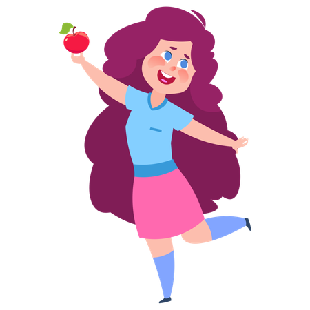 Happy girl  Ilustração