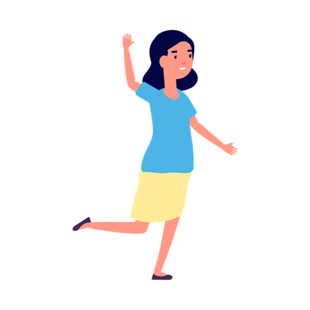 Happy girl  Ilustração