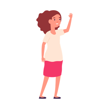 Happy girl  Ilustração