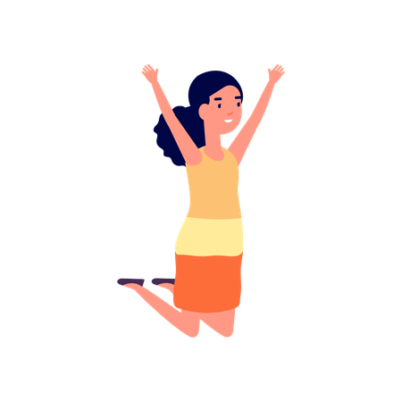 Happy girl  Ilustração