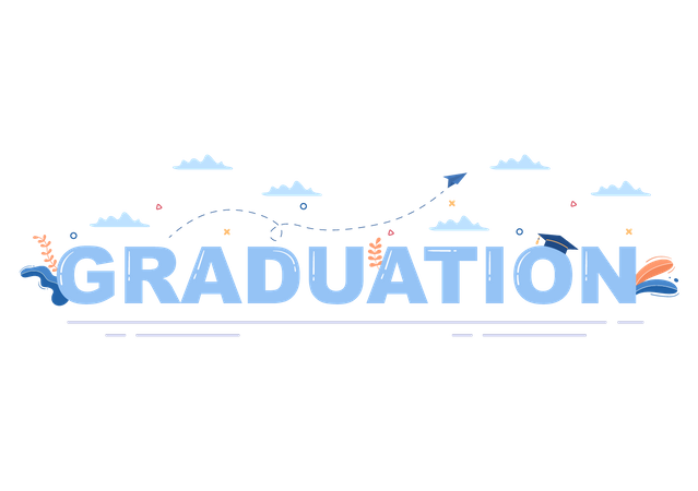 Happy Graduation Day  Illustration