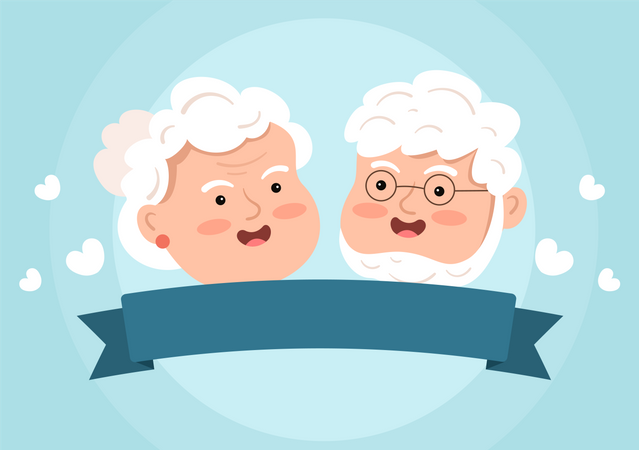 Happy Grandparents Day Illustration