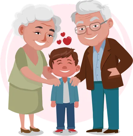 Happy Grandparents Day  Illustration