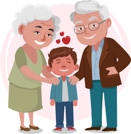 Happy Grandparents Day  Illustration