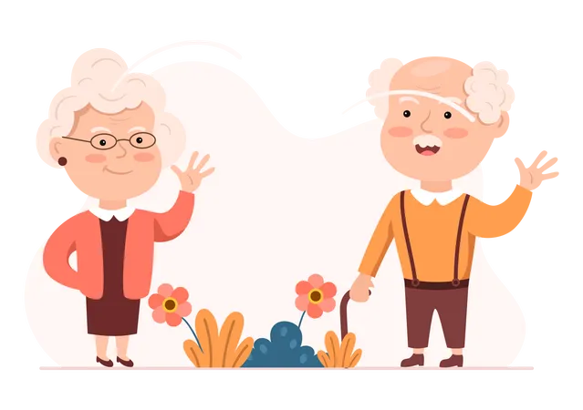 Happy Grandparents Day  Illustration