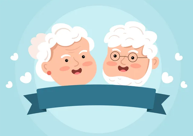 Happy Grandparents Day  Illustration