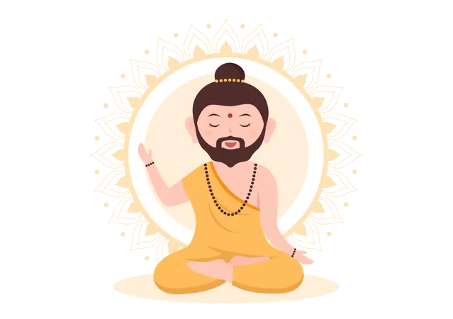 Happy Guru Purnima  Illustration