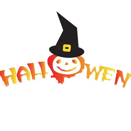 Happy Halloween Typography Hat With Pumpkin Illustration