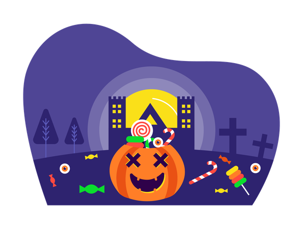 Happy Halloween  Illustration