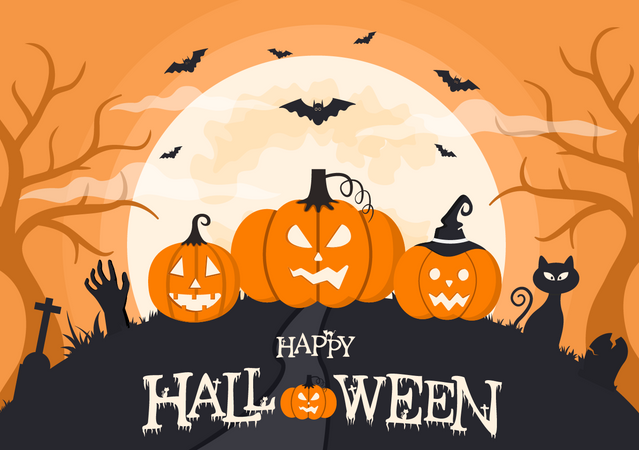 Happy Halloween  Illustration