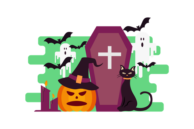 Happy Halloween  Illustration