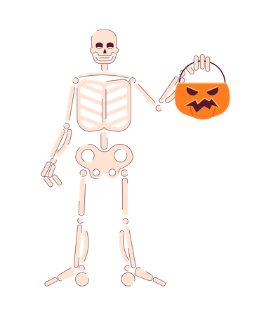 Happy halloween skeleton  イラスト