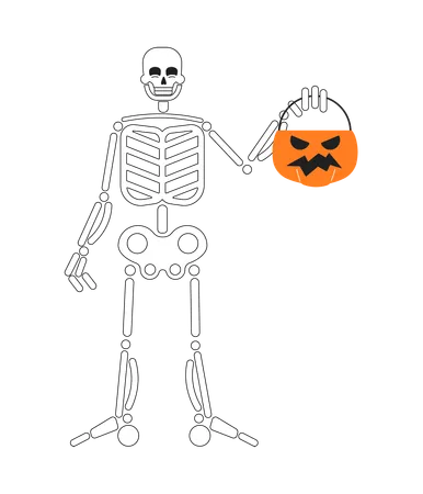 Happy halloween skeleton  Illustration