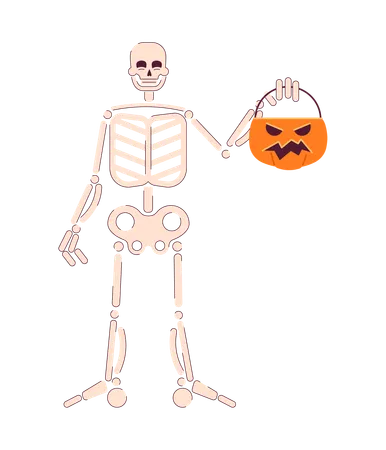 Happy halloween skeleton  Illustration