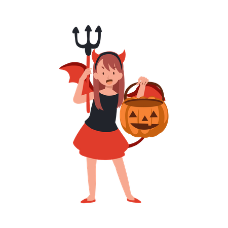 Happy Halloween trick or treat  Illustration