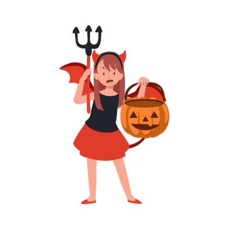 Happy Halloween trick or treat Illustration
