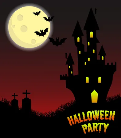 Happy Halloween Vector Poster  Illustration