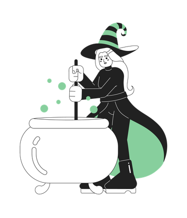Happy halloween witch  Illustration